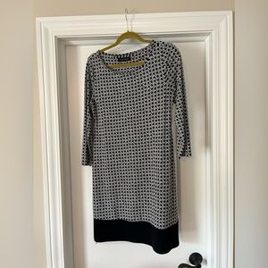 Black and white dress